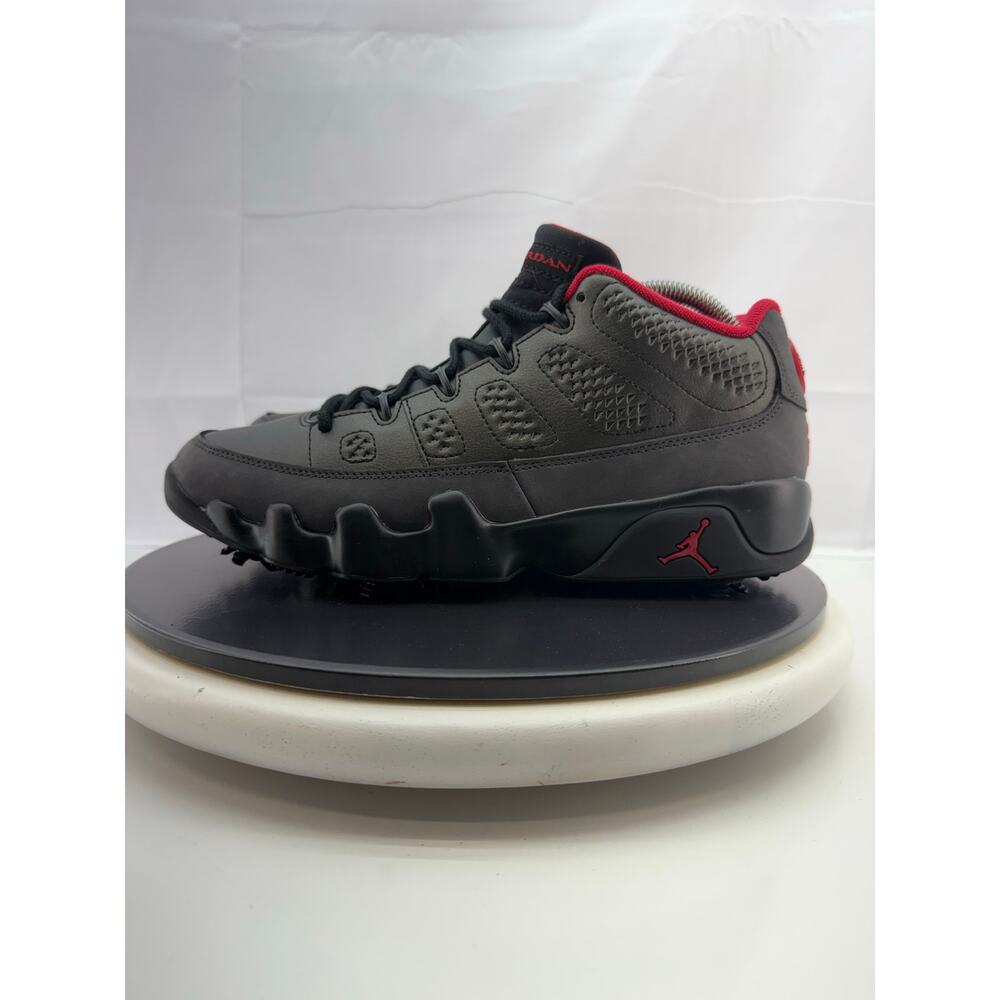 Air Jordan 9 Retro Low Golf Shoes Mens Size 9 Charcoal Black True Red FJ5934-002